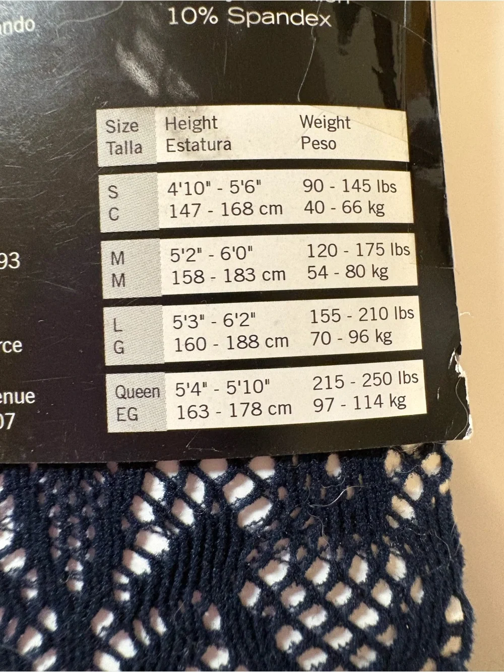 Minicci Navy Lace Fishnet Tights L